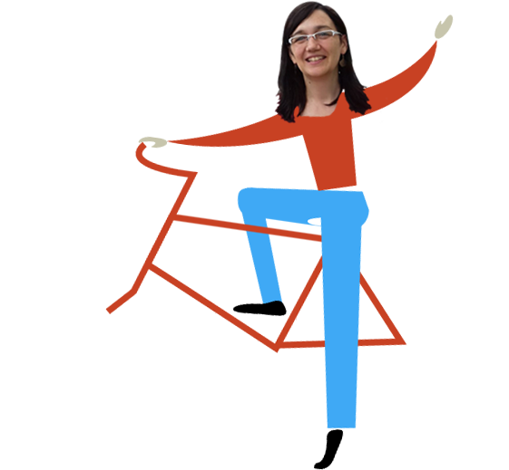 Cycliste avec la tête Edit